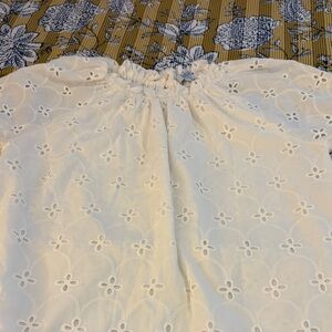 Croft & Barrow white cottonEyelet Blouse